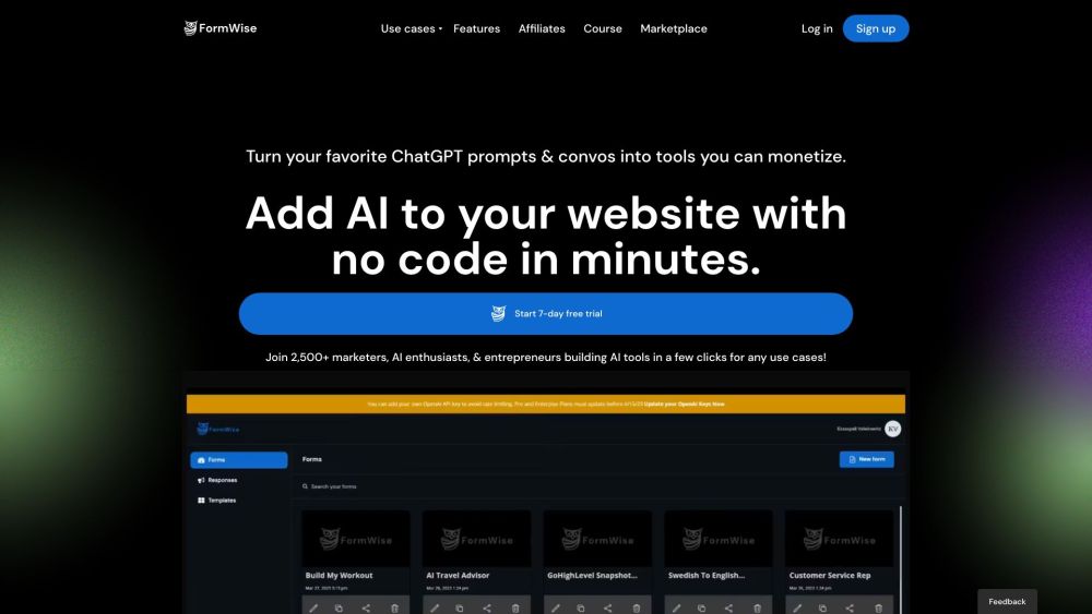 FormWise.AI: White-label AI Tools, Monetize in Minutes