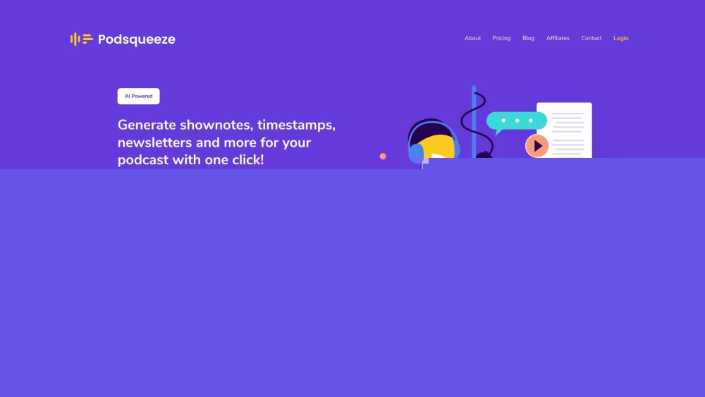 Podsqueeze: AI Tool for Podcast Content with Podsqueeze