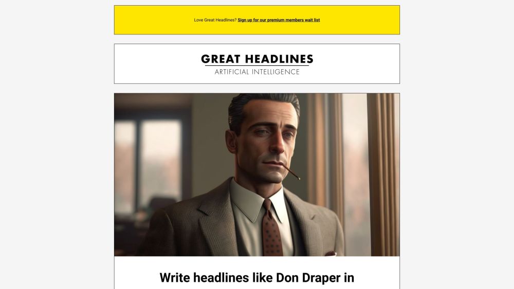 Great Headlines: AI Tool for Exceptional Marketing