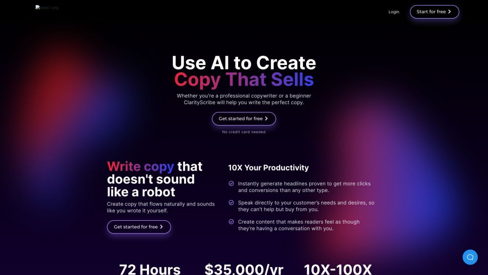 ClarityScribe AI: Copywriting AI Tool