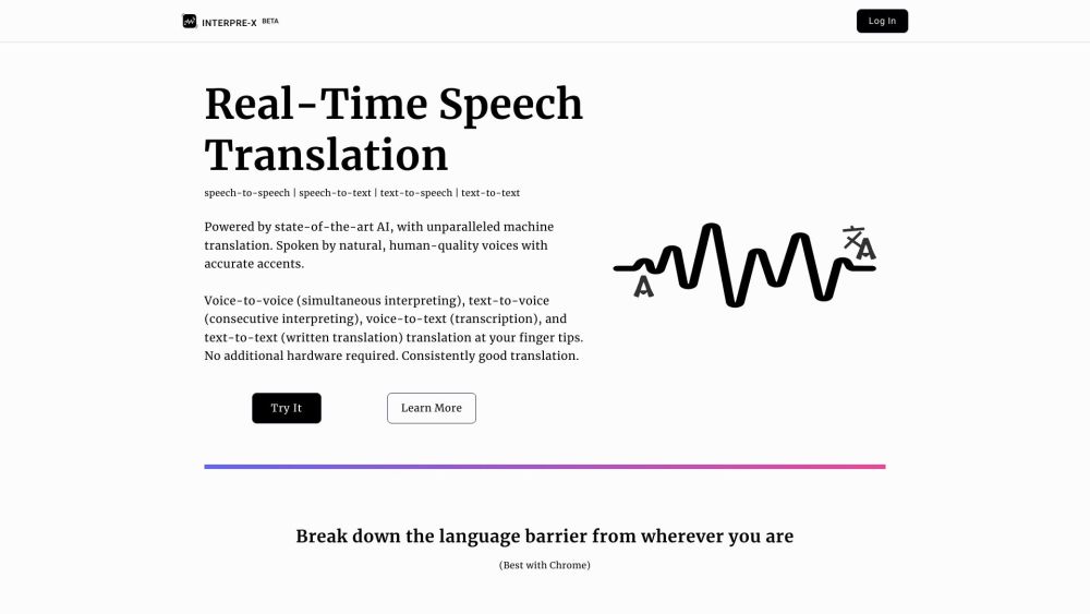 Interpre-X: Language Barrier Breaker - AI Tool