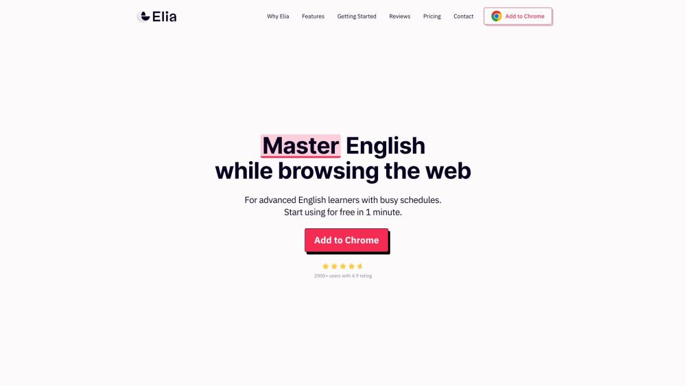 Elia: AI Tool for English Vocabulary Improvement