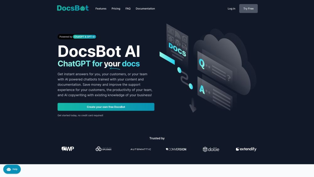 DocsBot AI: Custom Chatbots & Support Experiences