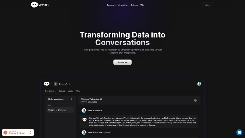 Cronbot.AI: AI Tool for Engaging Data Insights