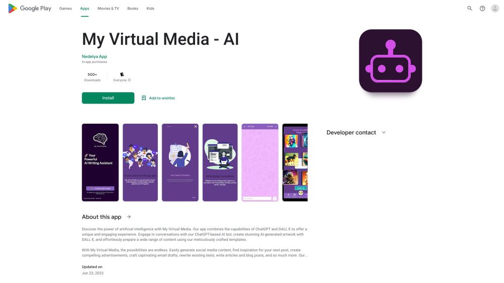 My Virtual Media: AI Tool for Content Creation