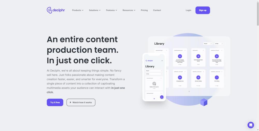 Deciphr AI: Transform Content with AI Tool