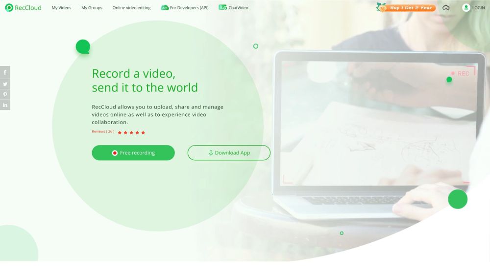 RecCloud: Free multifunctional AI tool for video recording