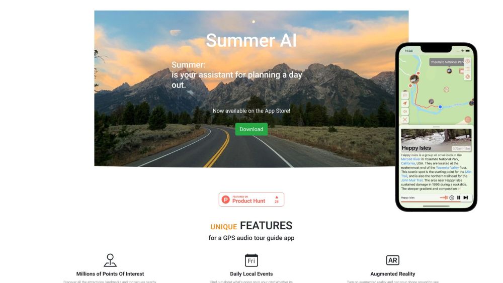 Summer AI: Your AI Audio Tour Guide - AI Tool for Local Stories & iOS App