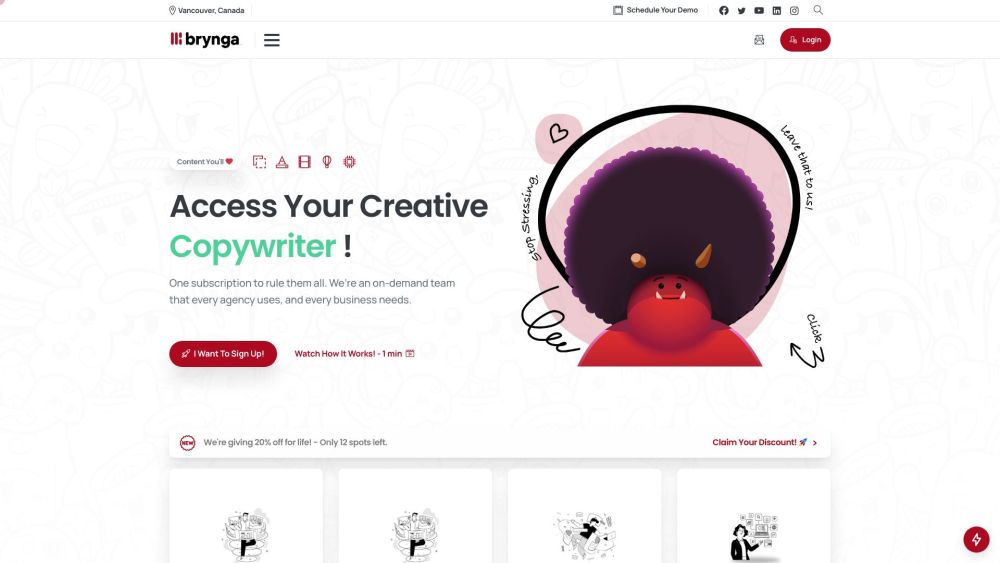 Brynga: Unlimited Access at Scale for Content Creation and Marketing