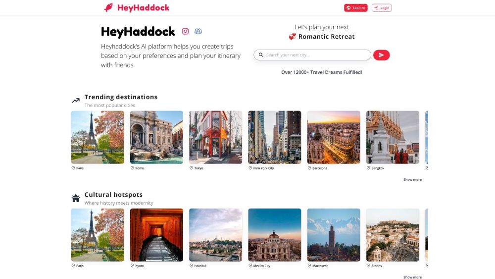 HeyHaddock: AI Tool for Personalized Travel Planning