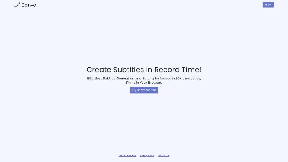 Banva: All-in-One Subtitle Generator & Editor - Fast & Accurate AI Tool