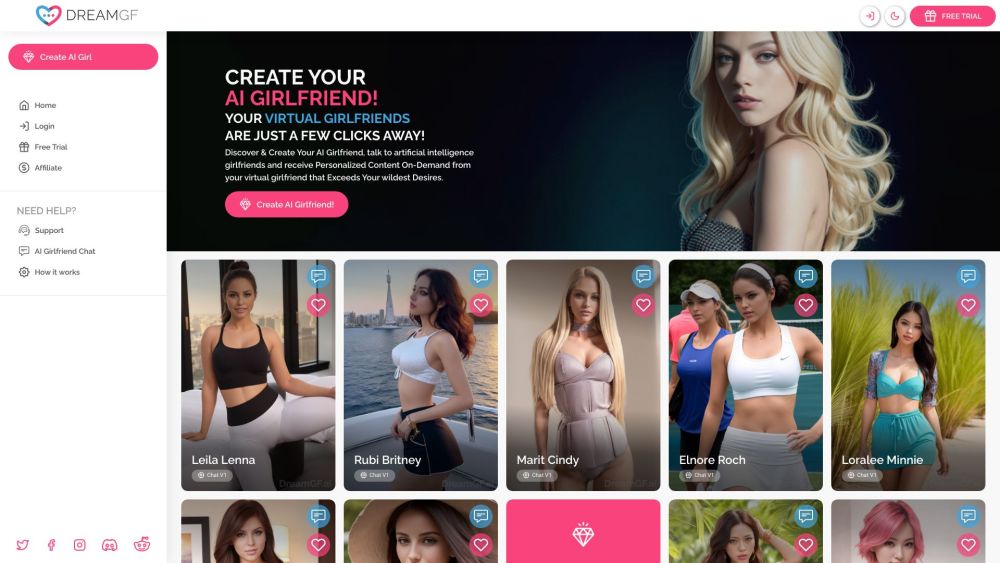 DreamGF.ai: AI Tool for Your Perfect Virtual Girlfriend