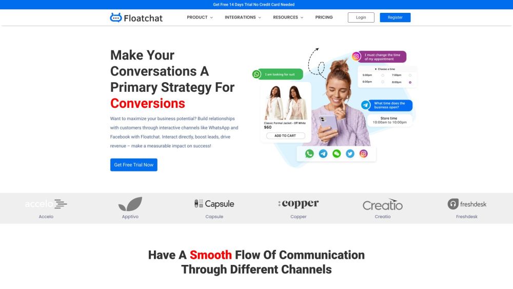 FloatChat: Enhance CX with AI Chatbot Software