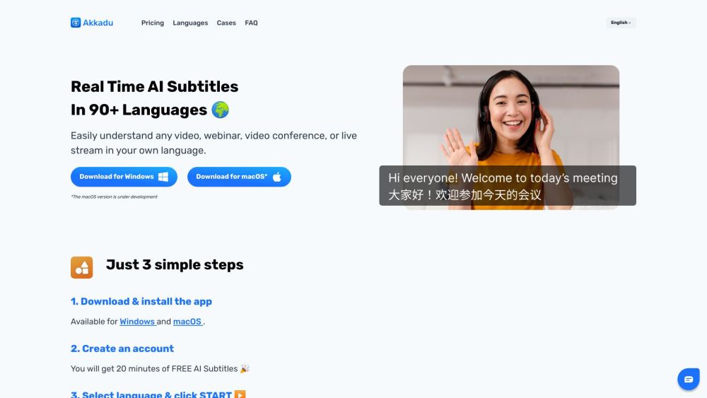 Akkadu: Real-time AI Subtitles Tool for Videos