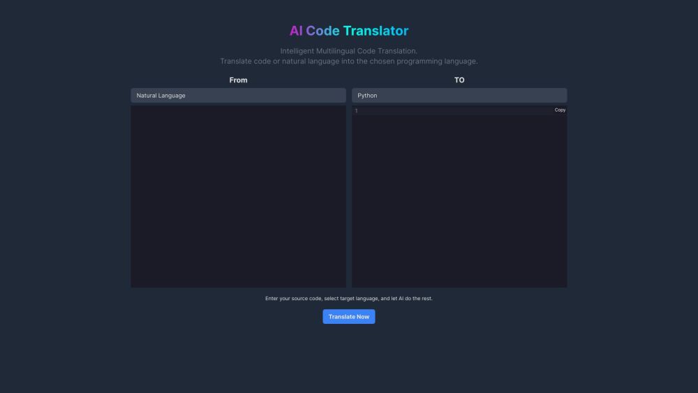 AI Code Translator Online Free 🤖: AI Tool for Code Conversion