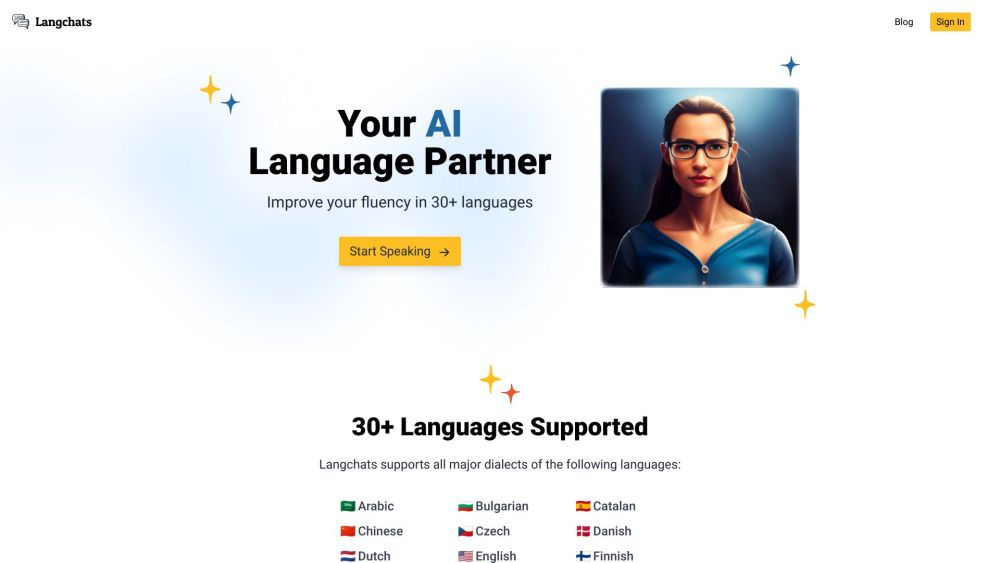 Langchats: AI Language Partner for Fluency Improvement