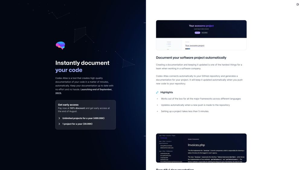 Codex Atlas: AI Tool for Code Documentation