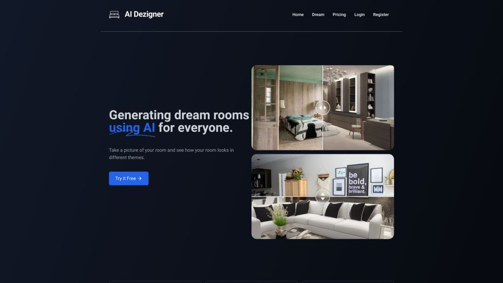 AI Dezigner: AI Tool for Dream Room Designs