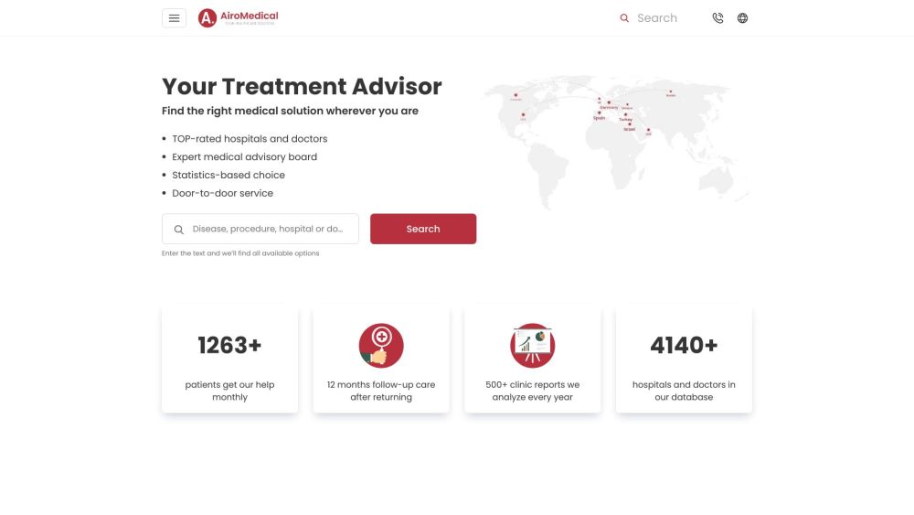 AiroMedical: Find Global Treatments with AI Tool