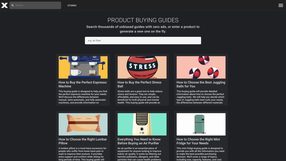 Product XYZ: AI Tool for Unbiased Buying Guides