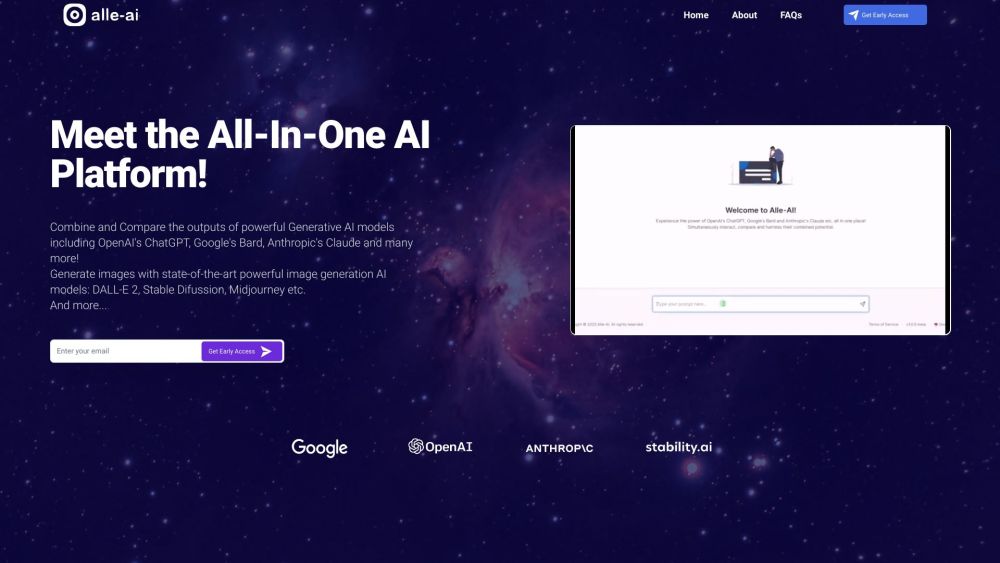 Alle-AI: All-in-one AI Tool for Generative AI Models