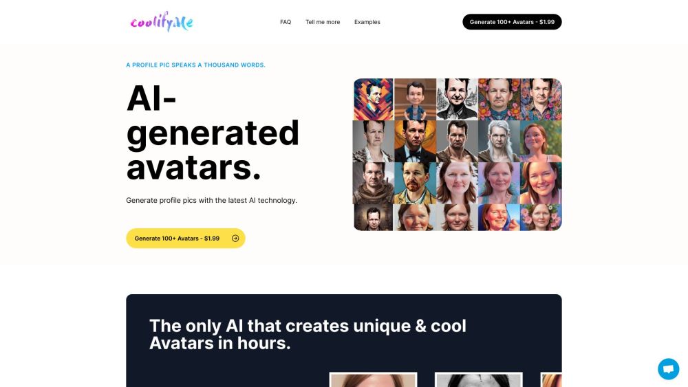 CoolifyMe: AI Tool for 100+ Unique Avatars & Profile Pics