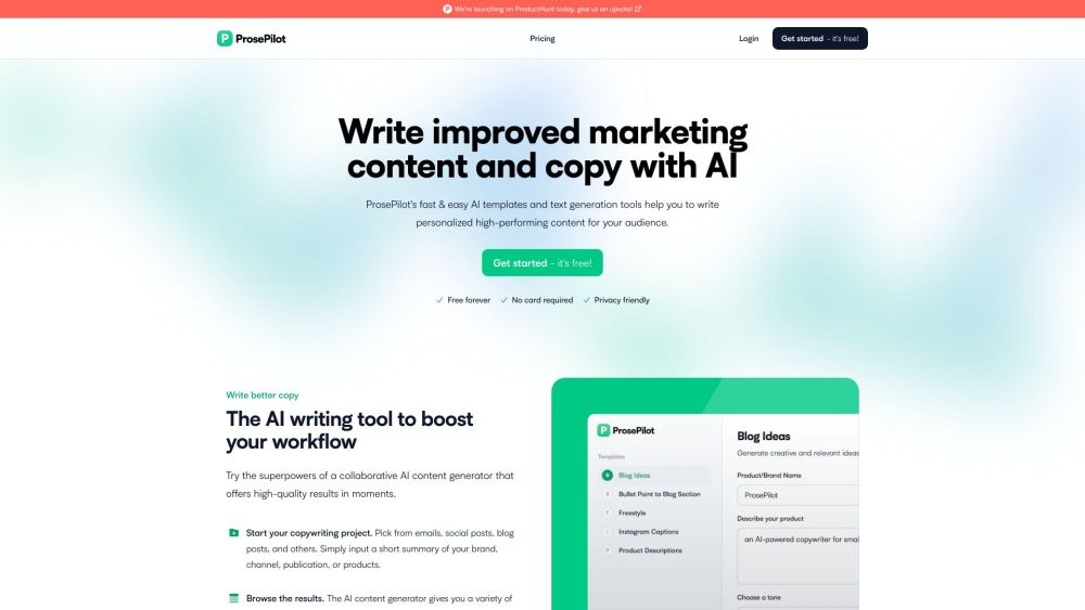 ProsePilot: AI Tool for Personalized Content & Copy