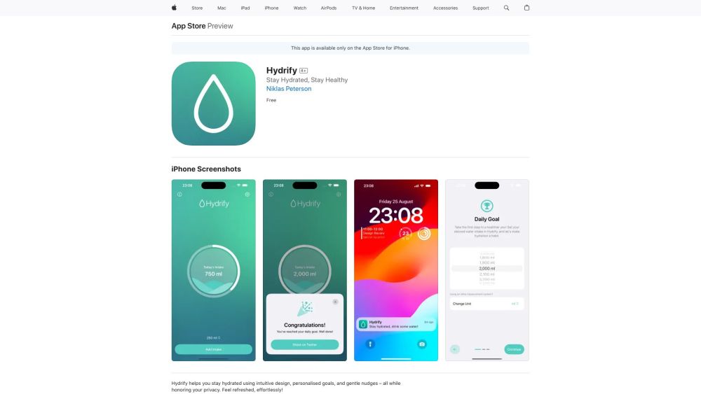Hydrify: AI Tool for Optimal Hydration & Water Reminders