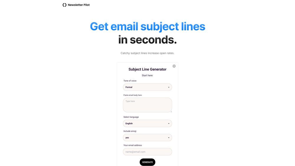 Subject Line Generator: AI Tool for Tailored Options