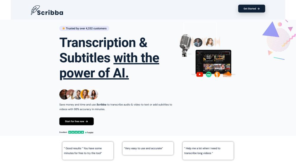 Scribba: Transcription & Subtitles AI Tool