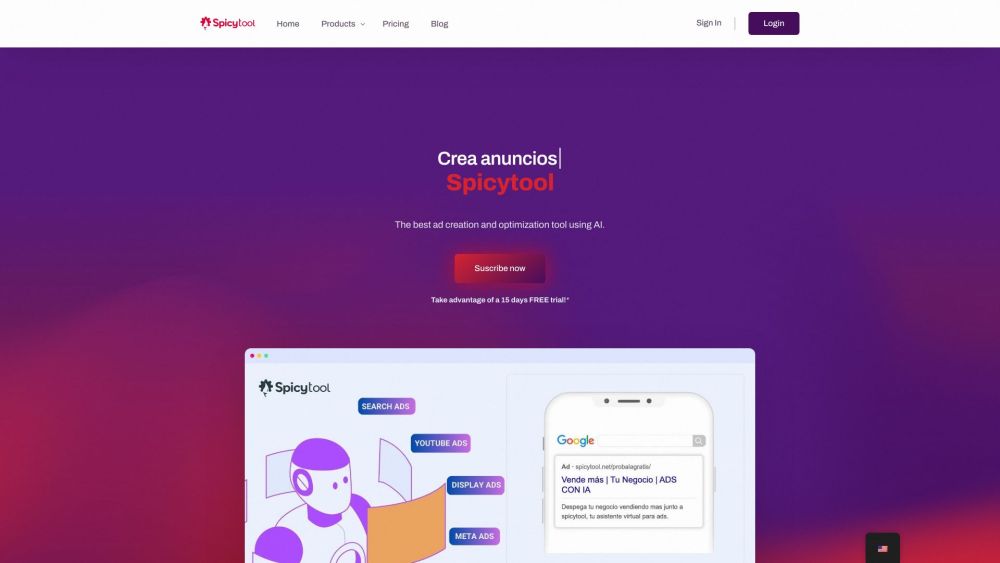 Spicytool: AI Ad Creation & Optimization Tool