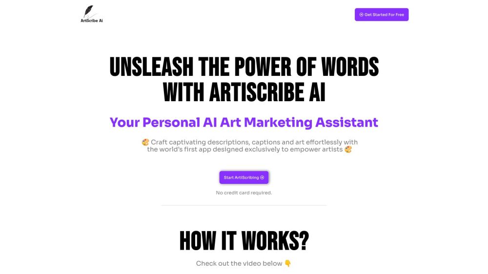 ArtiScribe AI: Empower Artists with AI Tools