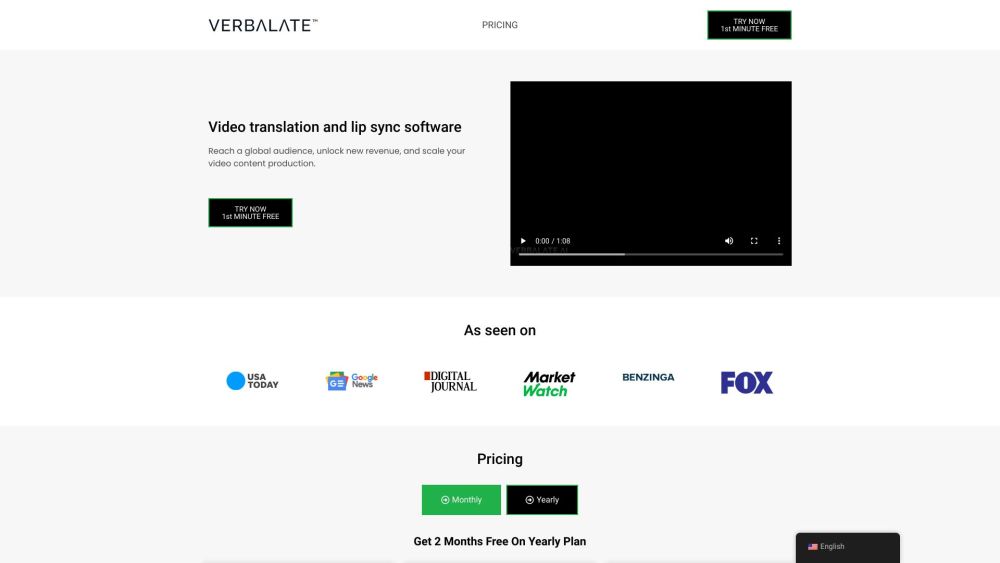 Verbalate™: Universal video translation & lip sync tool