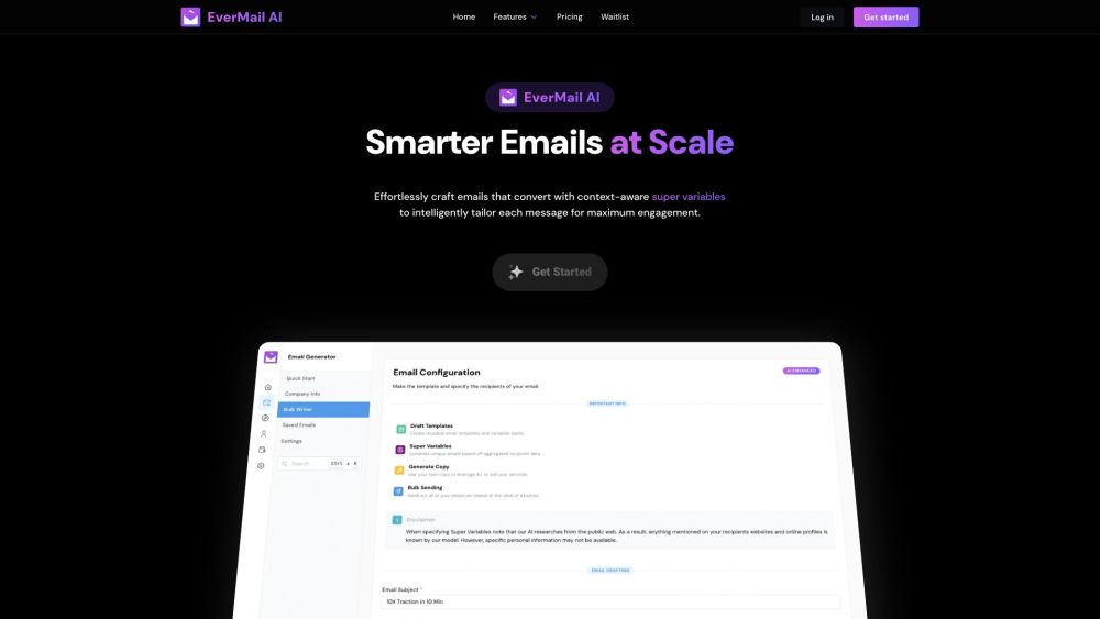 EverMail AI: Personalized Cold Emails Effortlessly - AI Tool