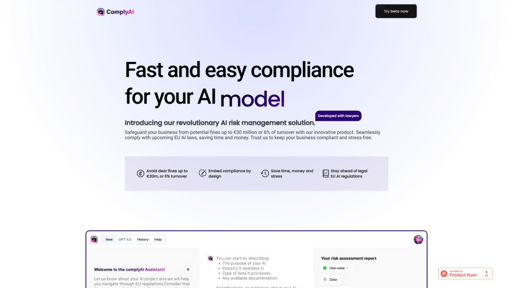 ComplyAI: Fast & Easy Compliance for AI