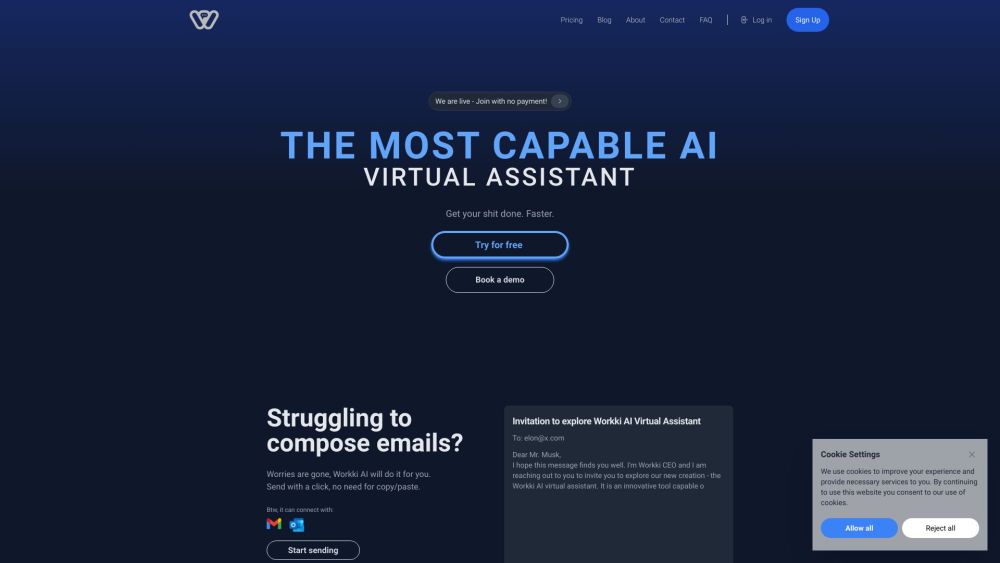 Workki AI: AI Tool for Tasks, Meetings & Emails