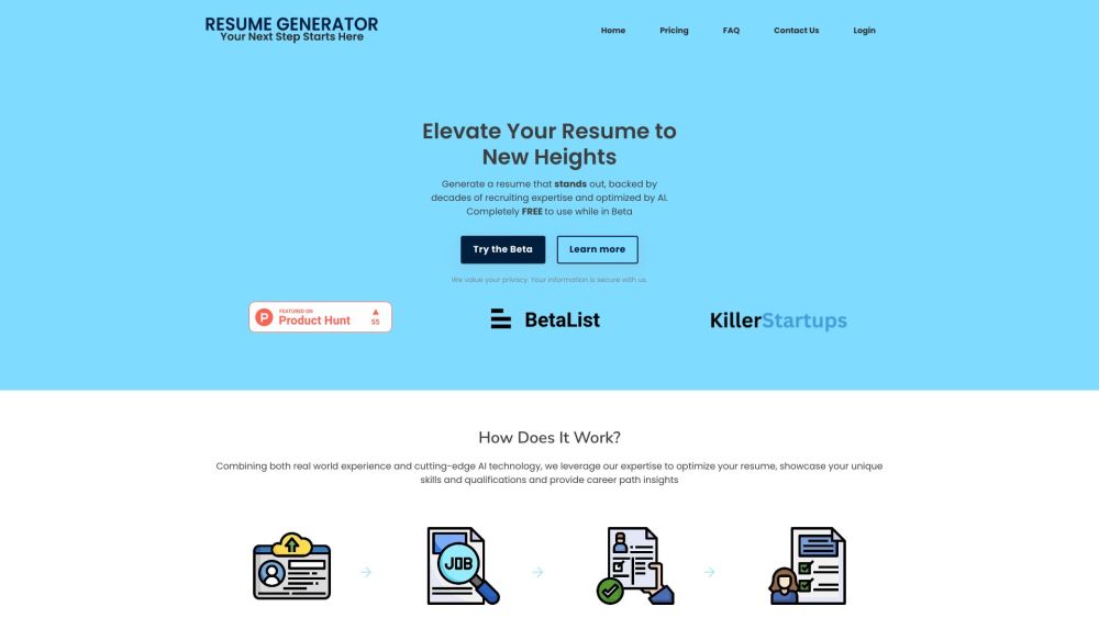 Resumegenerator.io: AI Tool for Free Standout Resume Creation