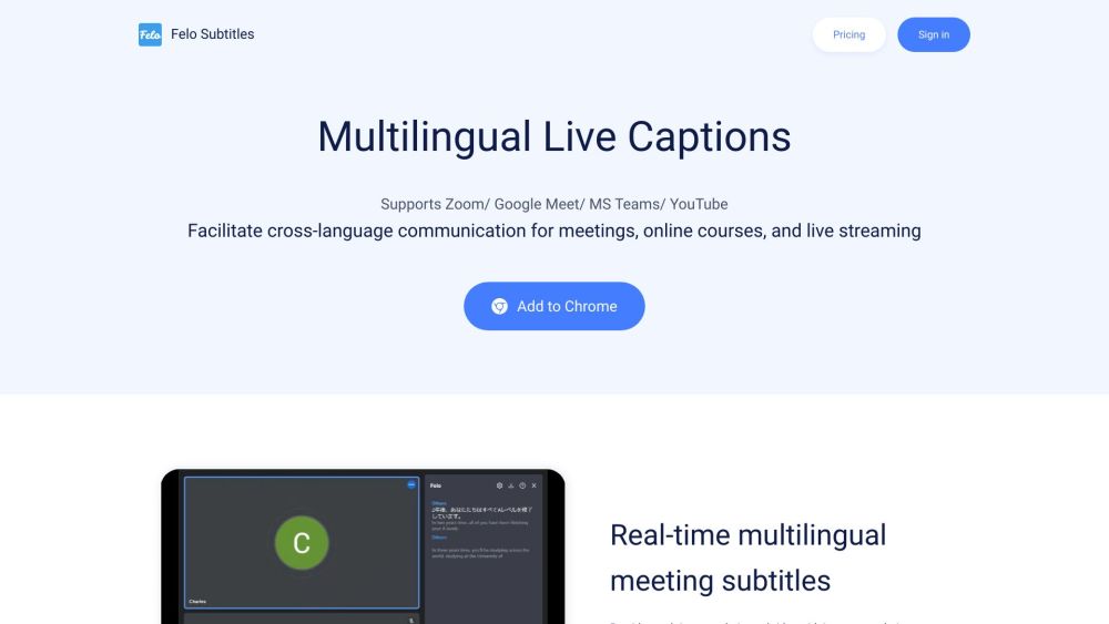 Felo Subtitles: AI Tool for Multilingual Communication