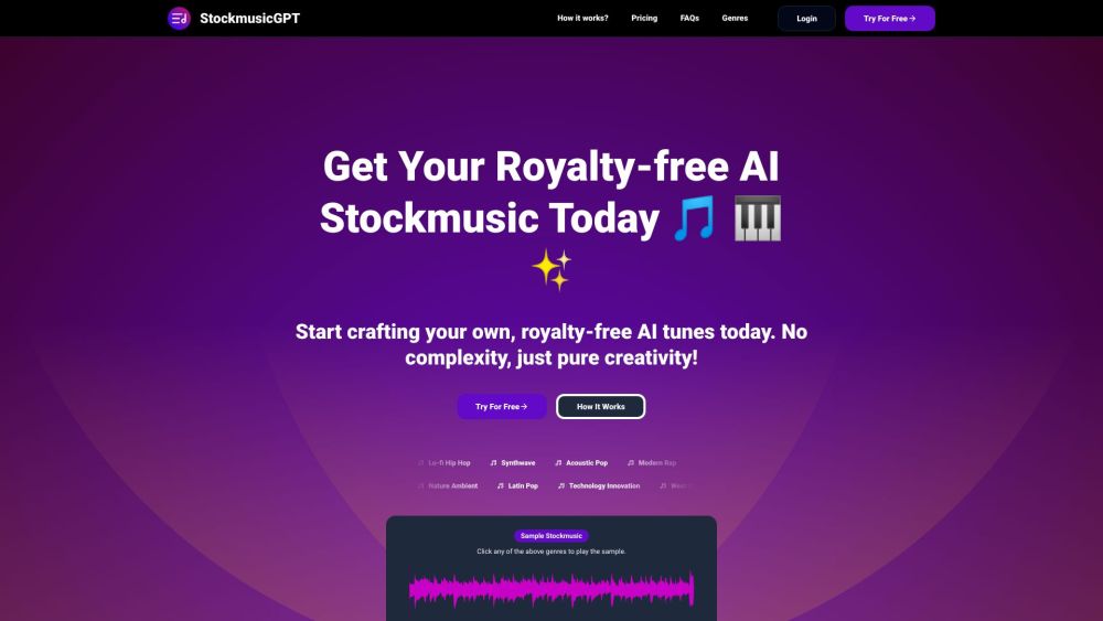 StockmusicGPT: AI Tool for Custom Music