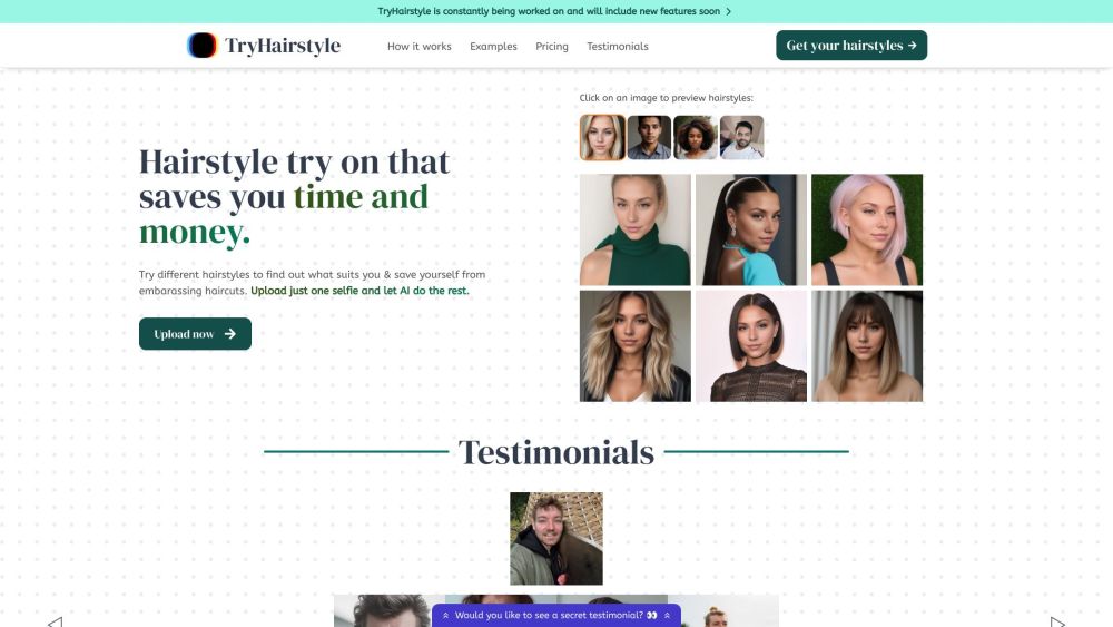 TryHairstyle: AI Hairstyle Try On Tool