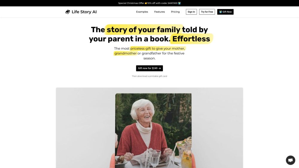 Life Story AI: AI Tool to Write Life Stories