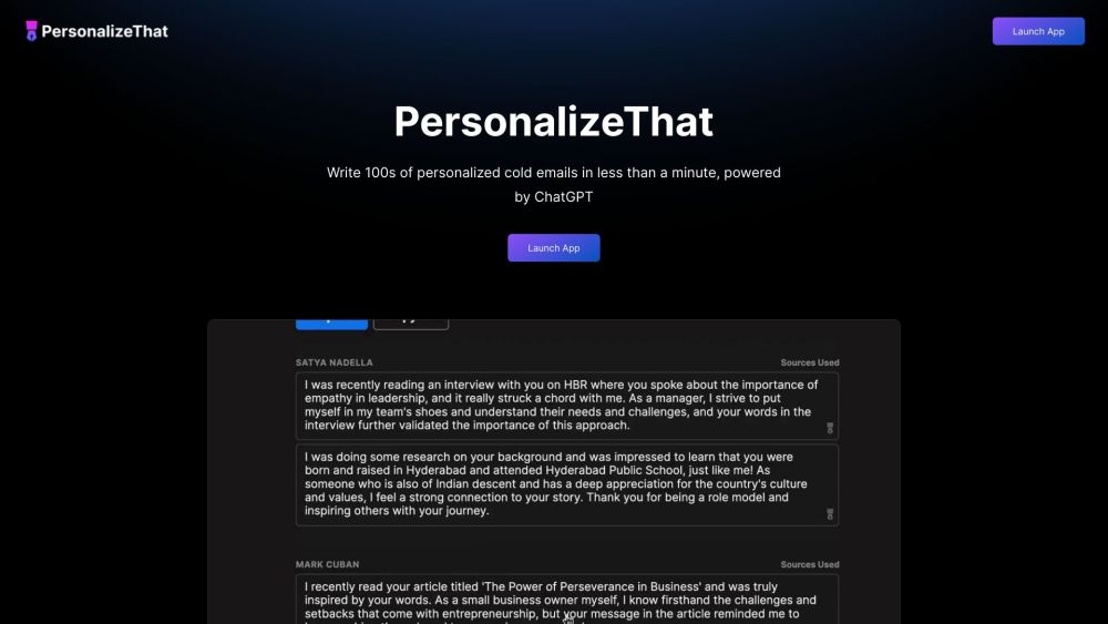 PersonalizeThat: Supercharge Sales Productivity