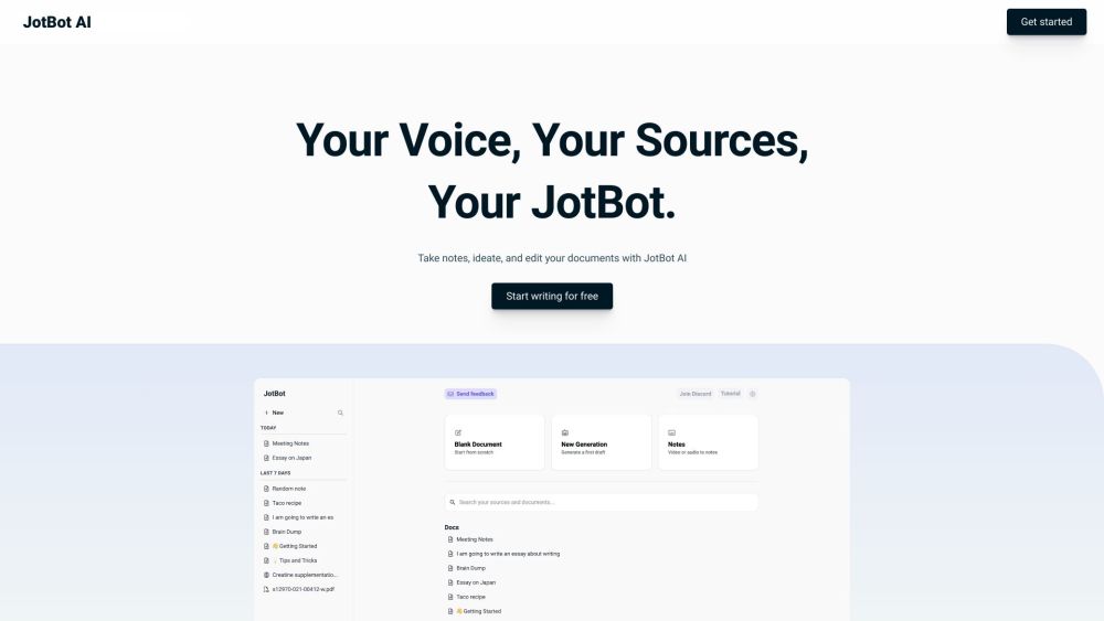 JotBot AI: AI Writing Assistant for 100x Faster Writing