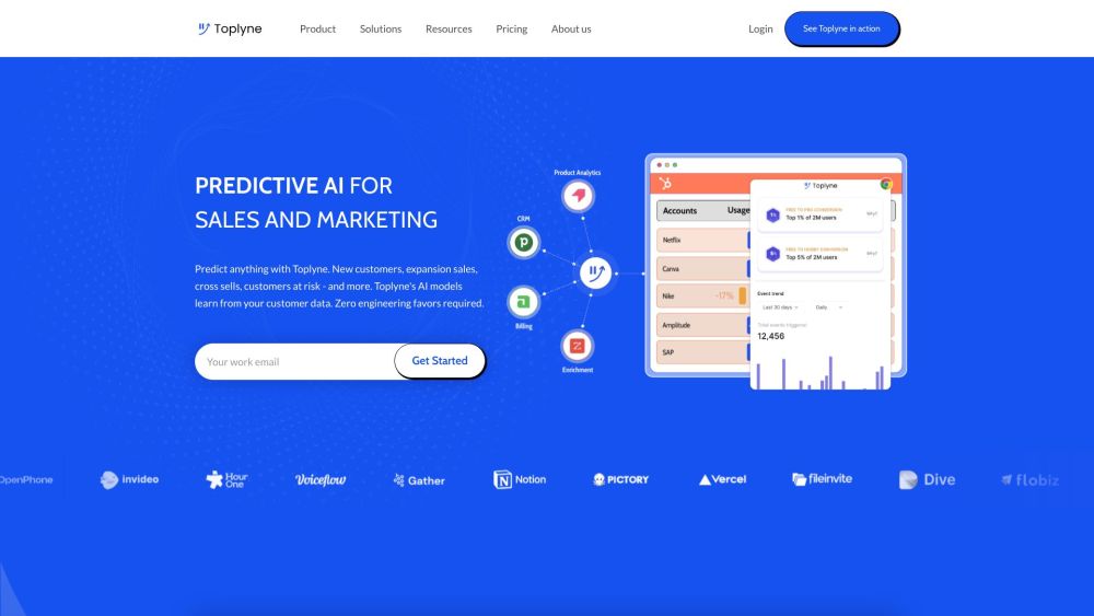 Toplyne: AI Tool for Sales & Marketing