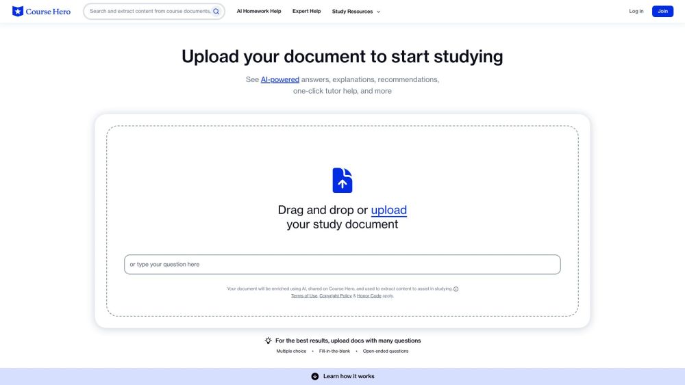 Course Hero: Study Resources, Tutors, AI Tool