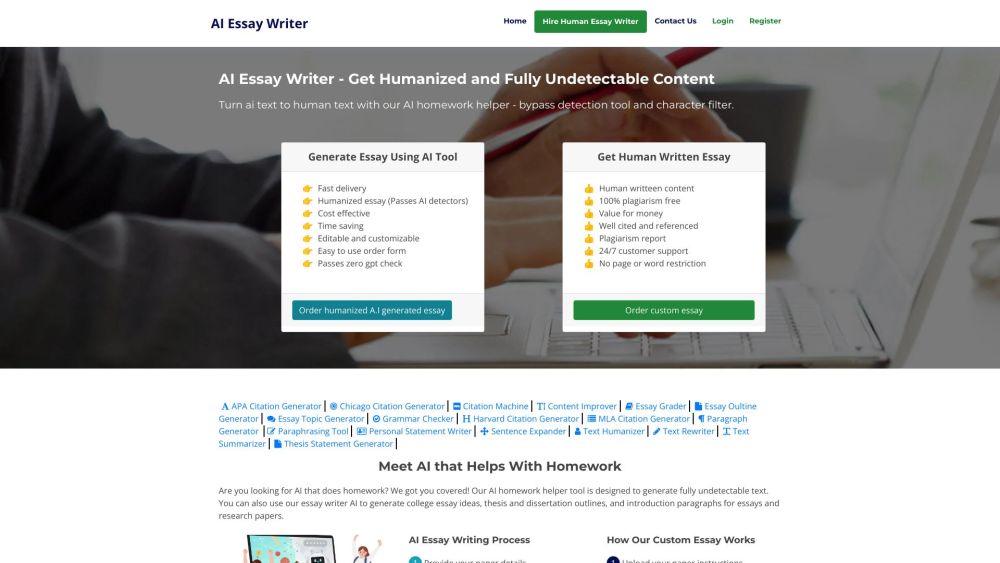 AI Essay Writer: Powerful AI Tool for Customizable Essays