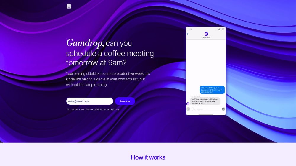 Gumdrop: AI Tool for SMS, Notes & Scheduling