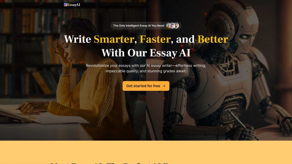 Essay AI Website screenshot