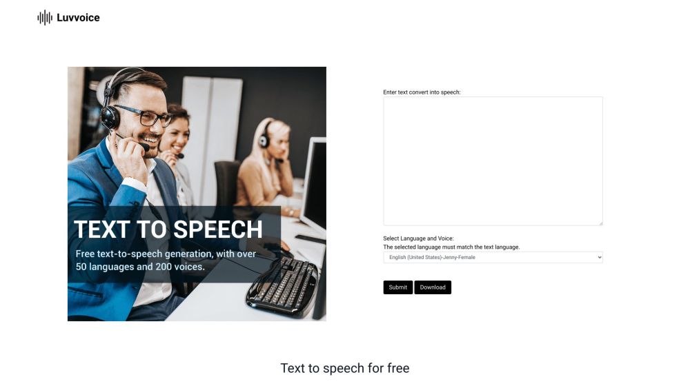 Luvvoice: AI Tool for Speech Synthesis Services