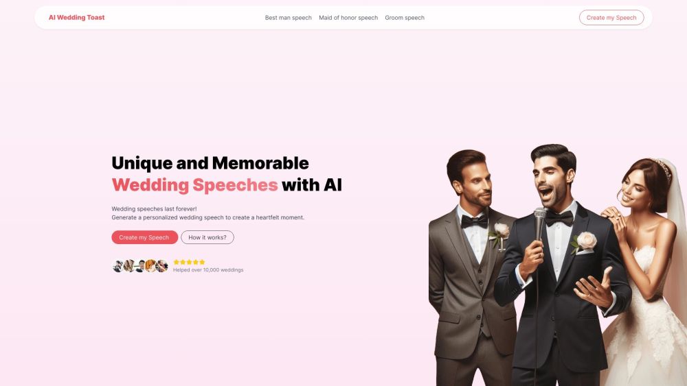 AI Wedding Toast: Personalized AI Tool for Toasts